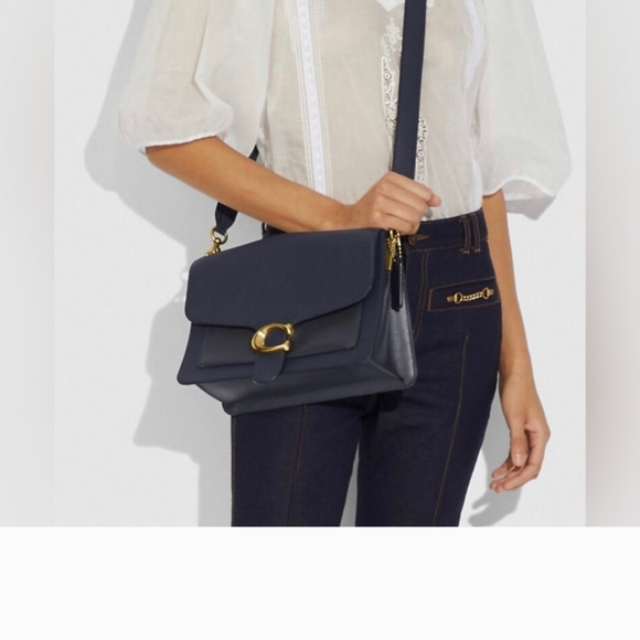 Coach Navy Blue Tabby Crossbody Bag - Picture 7 of 8